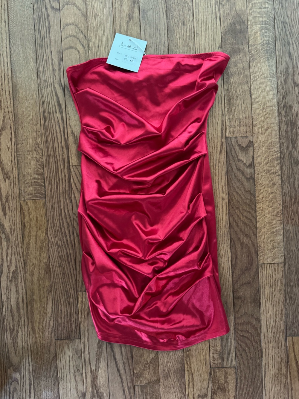 Red Satin Slip Dress - Women's Intimates